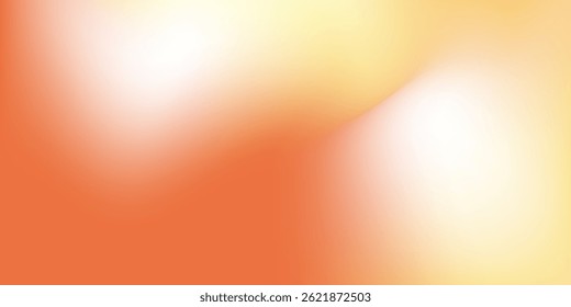 Soft background orange white gradient color. Minimalist fluid background. vector eps 10