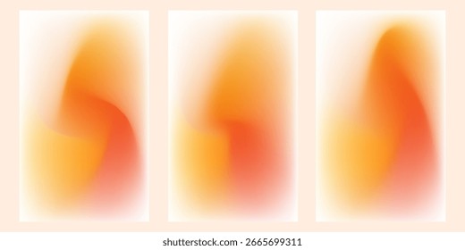 Cor do gradiente branco laranja de plano de fundo suave. Fundo de fluido minimalista. adequado para banners, cartazes, cartões, apresentações, landing pages. Ilustração vetorial eps10