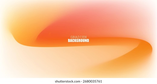 Fondo suave color de degradado blanco anaranjado. Fondo fluido minimalista. adecuado para Anuncios, carteles, tarjetas, presentaciones, páginas de destino. Ilustración vectorial.eps10