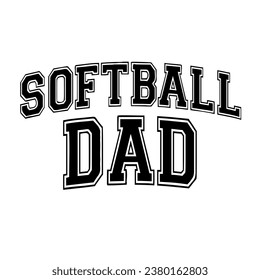 Soft ball dad black colour design 