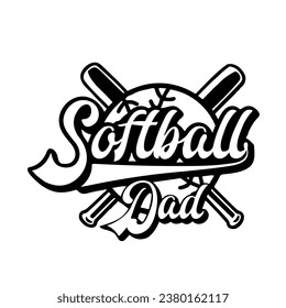 Soft ball shirt design logo