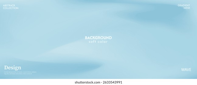 Soft and beautiful green gradient abstract wave background. Luxurious pastel color combination, product advertisement, card, poster and website template.