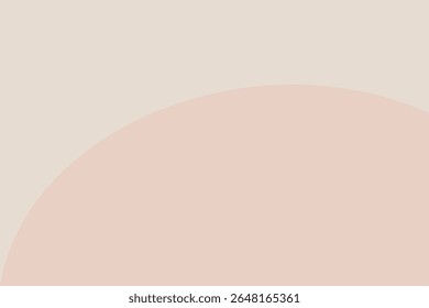 Fundo abstrato bege suave com formas curvilíneas minimalistas