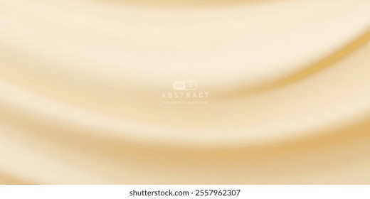 A Soft beige abstract background with smooth, flowing curves and minimalist design, creating calm and elegant visual effect. Perfect for modern designs and presentations