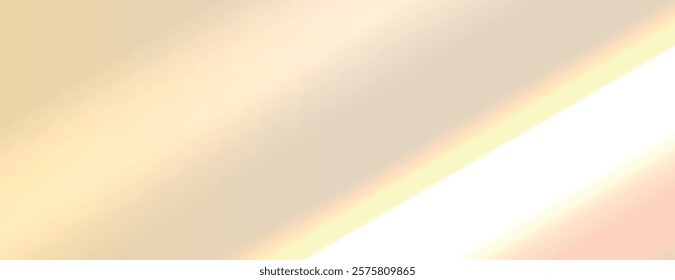 Soft beige background with a smooth gradient texture. The beige background features subtle light and shadow effects, creating a warm ambiance. Light leak background vector. Beige background.