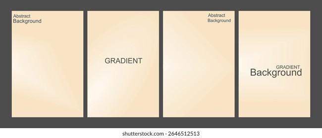 Soft Beige Gradient Abstract Background, for Presentation and Design, Studio showroom product background, fashion runway mockup scene. vector illustration