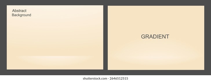 Soft Beige Gradient Abstract Background, for Presentation and Design, Studio showroom product background, fashion runway mockup scene. vector illustration