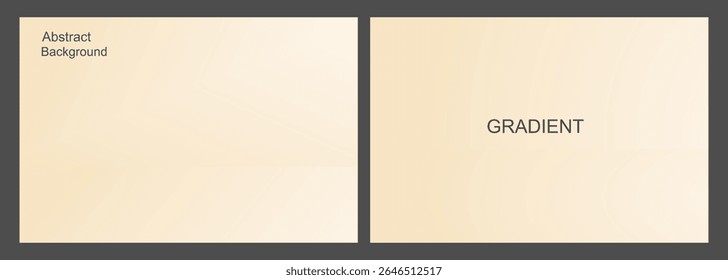 Soft Beige Gradient Abstract Background, for Presentation and Design, Studio showroom product background, fashion runway mockup scene. vector illustration