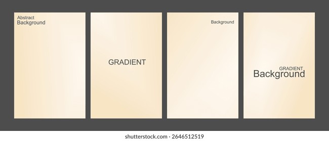 Soft Beige Gradient Abstract Background, for Presentation and Design, Studio showroom product background, fashion runway mockup scene. vector illustration
