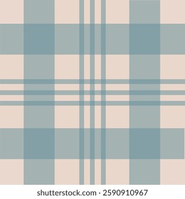 Soft beige and muted blue plaid pattern with a calm, vintage feel. Ideal for home textiles, wallpapers, invitations, and rustic-themed designs. Seamless and subtle.