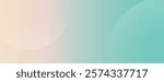 Soft beige and teal gradient vector background, featuring subtle circular line patterns. Pastel teal vector background in calm and modern texture. Minimal vector background in beige and teal color.