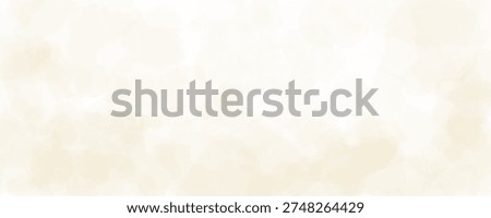 Soft beige watercolor effect background. Light ecru watercolour gradient texture. Cream blurred paint splashes wallpaper for birthday or wedding design. Vector feminine pale ivory marble backdrop