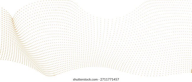 Patrón de flujo de punto ondulado beige suave para pósters mínimos, marca orgánica, fondos digitales tranquilos, diseños Abstractas modernos Ilustración vectorial