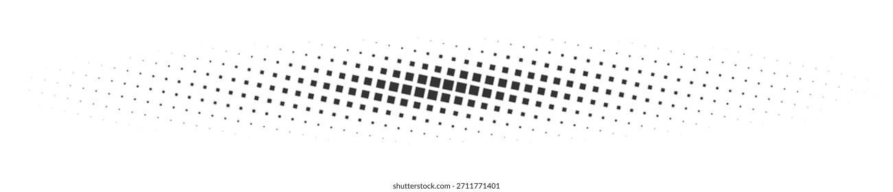 Barra de degradado central de semitono negro suave para pósters mínimos, fondos de interfaz de usuario limpios, diseños digitales Abstractas Ilustración vectorial