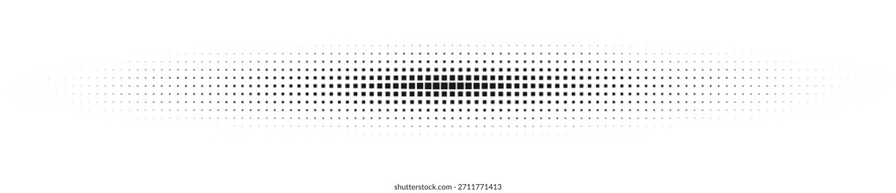 Barra de degradado central de semitono negro suave para pósters mínimos, fondos de interfaz de usuario limpios, diseños digitales Abstractas Ilustración vectorial
