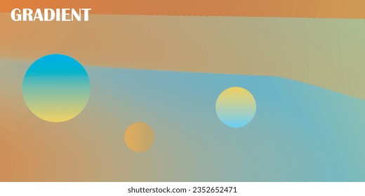 Soft blend gradient background with place for text. Vector illustration for graphic design.