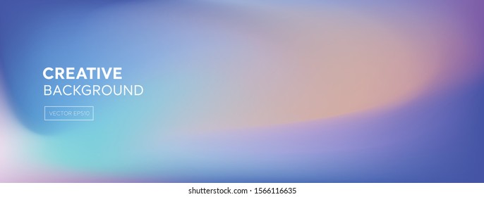 Soft blend muli color gradient abstract banner background