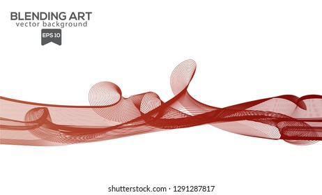 Soft blending abstract gradient with white background color vector