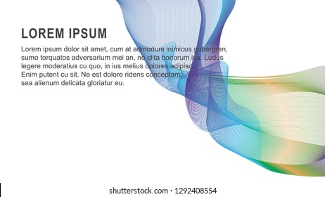 Soft blending abstract gradient with white background color vector