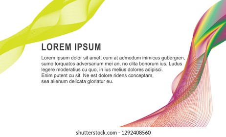 Soft blending abstract gradient with white background color vector