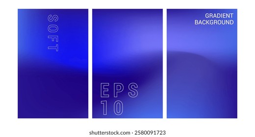 Soft blue abstract background. Blurred gradient blue color. Modern background Fluid waves. Design for poster. greeting card, brochure, flayer