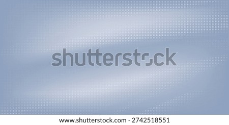 A soft blue abstract background featuring flowing wave shapes formed by halftone dots.