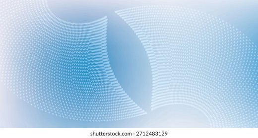 A soft blue abstract background with flowing lines and a dotted pattern.