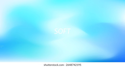 Soft blue abstract background with gentle gradient waves in light and aqua tones. Ideal for  websites, banners, apps, presentations, and modern digital design projects. High quality degital graphic.