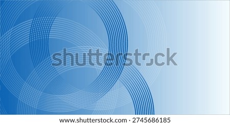 Soft blue abstract background with gradient light effects and circular line elements. eps 10 , vector illustration, image