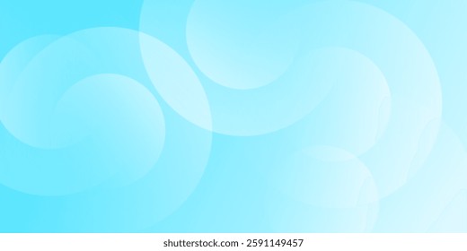 Soft blue abstract background with overlapping transparent circles. Modern and minimal design for creative and digital projects