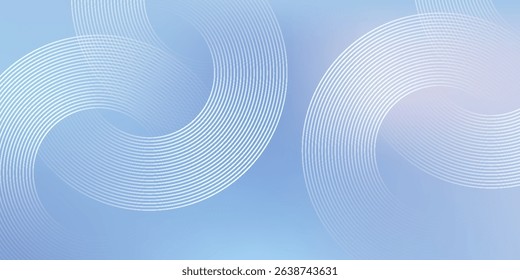 Soft Blue Abstract Circles Background. vector illustration