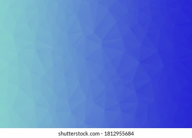 Soft Blue Abstract Low Poly Geometric Gradient Polygonal Background Vector Illustration