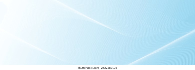 Soft blue abstract wave background with white flowing curved lines and smooth tech-inspired design