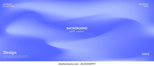 Soft blue abstract wave background elegant and beautiful. Luxury pastel color combination, product advertisement, card, poster and website template