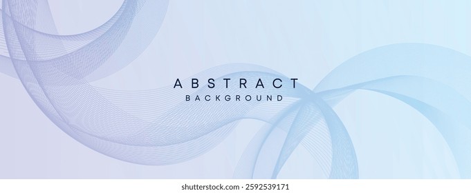 Soft Blue Abstract Waves on Light Background, Elegant Modern Digital Design with Flowing Motion Texture for Business and Creative Projects