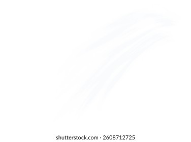 Soft blue air and water flow wave vector with curved motion wind PNG transparent glow. Clean fresh effect symbolizing filtration, purification, wind, aromatic spray. Ideal for eco or HVAC designs.	