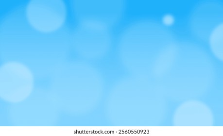 A soft blue background with blurred circles, creating a calming and serene atmosphere