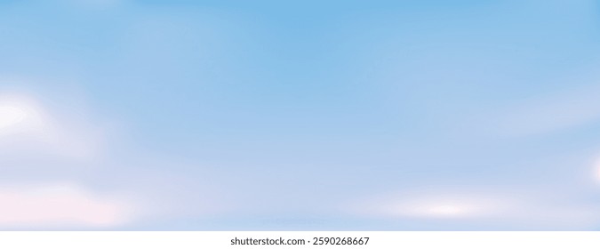 Soft blue background with a smooth gradient texture. The background features a serene blue color, creating a calming atmosphere. Gradient sky background vector. Blue background.