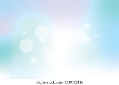 Soft Blue Background Template Vector, Blue Background with Smooth Texture and Light Design