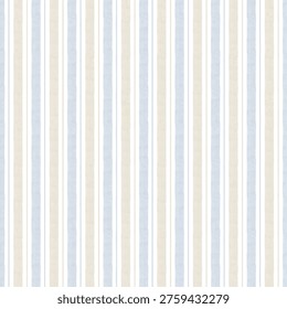 Soft blue beige vertical stripe seamless pattern. coastal style, nursery decor, wrapping paper, scrapbooking, journaling, digital paper, fabric, wallpaper, etc.