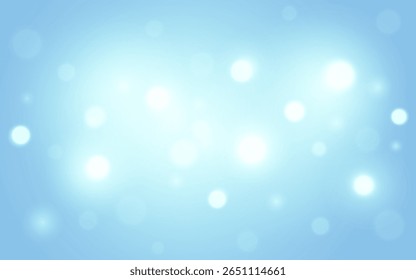 Soft Blue Bokeh Achtergrond Licht, Dromerige Glow en Abstract Blur voor Calm Mood Ontwerpen, Achtergrond decoratie 