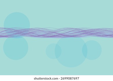 Soft blue circles and flowing purple waves create a serene, abstract background for design.