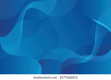Soft blue curved lines of fresh smell. 