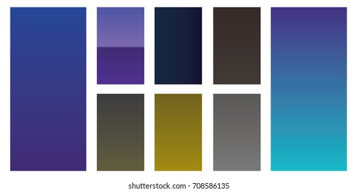 Soft blue dark grey color gradients. Modern screen vector design for mobile app