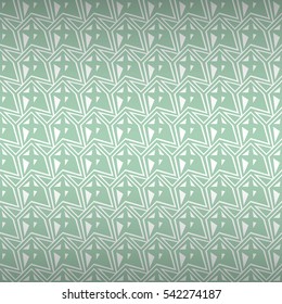 Soft blue fancy seamless pattern in kaleidoscope style. Vector background.