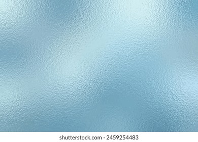 Ilustración vectorial de fondo de textura de papel de aluminio azul suave.