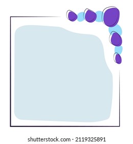 soft blue frame for text on the blue background 