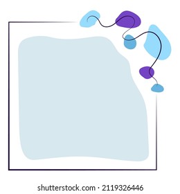 soft blue frame for text on the blue background 