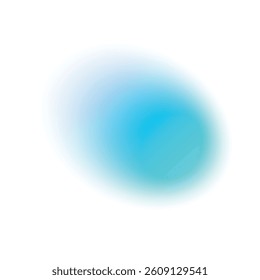 Soft blue gradient background with smooth color transition, pastel mesh elements, blurred circular shapes, light sky tones with green and blue highlights. Flat vector illustration isolated