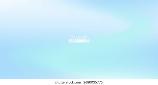 Soft blue gradient color background. Minimalist abstract background design for banner, poster, cover, brochure, flyer, website
